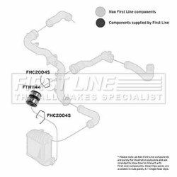 Charge Air Hose FIRST LINE FTH1144 OE Ref 1J0 145 834 T
