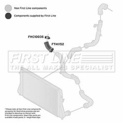 Charge Air Hose FIRST LINE FTH1152 OE Ref 1K0 145 828 C