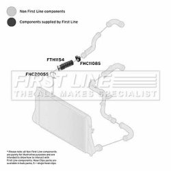 Charge Air Hose FIRST LINE FTH1154 OE Ref 3C0 145 834 L