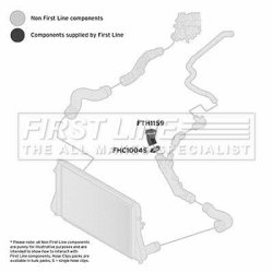 Charge Air Hose FIRST LINE FTH1159 OE Ref 1K0 145 838 G