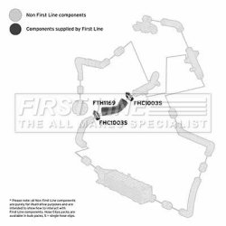 Charge Air Hose FIRST LINE FTH1169 OE Ref 6K0 145 834