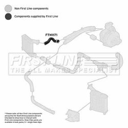 Charge Air Hose FIRST LINE FTH1171 OE Ref 7L6145738A