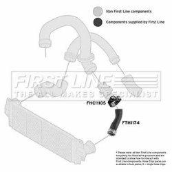 Charge Air Hose FIRST LINE FTH1174 OE Ref 7E0145790