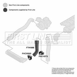 Charge Air Hose FIRST LINE FTH1188 OE Ref 11 61 7 799 394