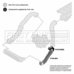 Charge Air Hose FIRST LINE FTH1189 OE Ref 11 61 7 799 397