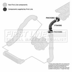 Charge Air Hose FIRST LINE FTH1190 OE Ref 11 61 7 799 397