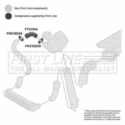Charge Air Hose FIRST LINE FTH1194 OE Ref 11 61 7 786 530
