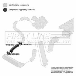 Charge Air Hose FIRST LINE FTH1195 OE Ref 11612249669