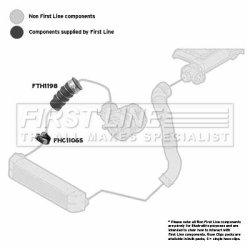 Charge Air Hose FIRST LINE FTH1198 OE Ref 11617795304
