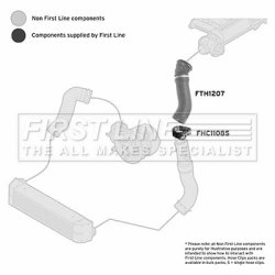 Charge Air Hose FIRST LINE FTH1207 OE Ref 11613405535