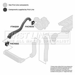 Charge Air Hose FIRST LINE FTH1209 OE Ref 11612247325