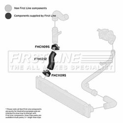 Charge Air Hose FIRST LINE FTH1212 OE Ref 1344787080