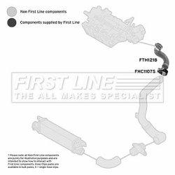 Charge Air Hose FIRST LINE FTH1218 OE Ref 50521556