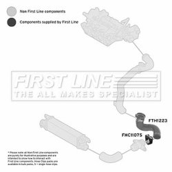 Charge Air Hose FIRST LINE FTH1223 OE Ref 50517522