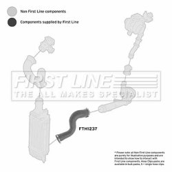 Charge Air Hose FIRST LINE FTH1237 OE Ref 0382 GS