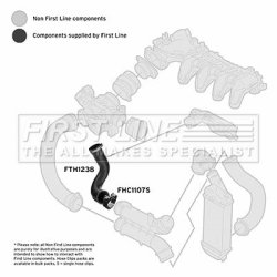 Charge Air Hose FIRST LINE FTH1238 OE Ref 0382 EC