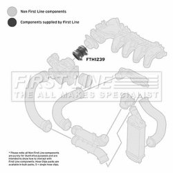 Charge Air Hose FIRST LINE FTH1239 OE Ref 0382 EL