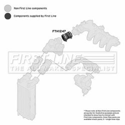 Charge Air Hose FIRST LINE FTH1247 OE Ref 0382 PZ