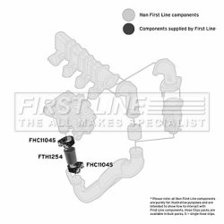 Charge Air Hose FIRST LINE FTH1254 OE Ref 0382 AP
