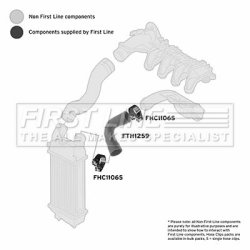 Charge Air Hose FIRST LINE FTH1259 OE Ref 0382.Y6