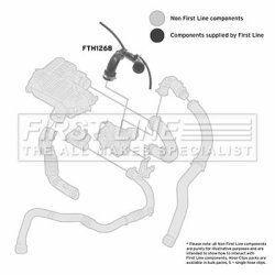 Charge Air Hose FIRST LINE FTH1268 OE Ref 8200136780