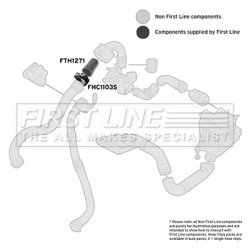 Charge Air Hose FIRST LINE FTH1271 OE Ref 82 00 384 940