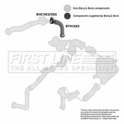 Charge Air Hose FIRST LINE FTH1282 OE Ref 8200534296