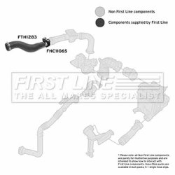 Charge Air Hose FIRST LINE FTH1283 OE Ref 8200534296