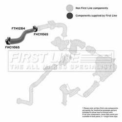 Charge Air Hose FIRST LINE FTH1284 OE Ref 8200775694