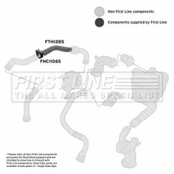 Charge Air Hose FIRST LINE FTH1285 OE Ref 8200760281