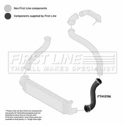Charge Air Hose FIRST LINE FTH1296 OE Ref 1232440