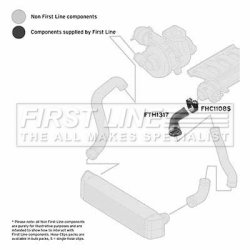 Charge Air Hose FIRST LINE FTH1317 OE Ref PNH000180
