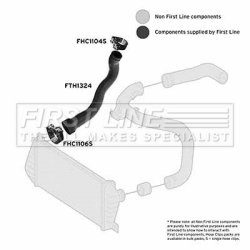 Charge Air Hose FIRST LINE FTH1324 OE Ref 9015281882
