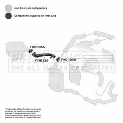 Charge Air Hose FIRST LINE FTH1326 OE Ref 6385280982