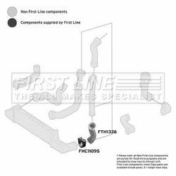 Charge Air Hose FIRST LINE FTH1336 OE Ref 210 528 55 82 FIRST LINE