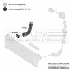 Charge Air Hose FIRST LINE FTH1349 OE Ref 6395281982