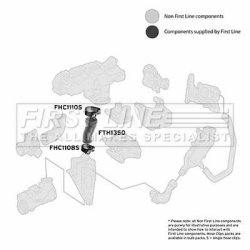 Charge Air Hose FIRST LINE FTH1350 OE Ref 6460980083