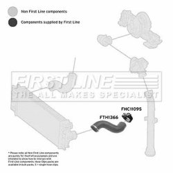 Charge Air Hose FIRST LINE FTH1366 OE Ref 9065280182