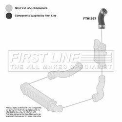 Charge Air Hose FIRST LINE FTH1367 OE Ref 211 528 33 82