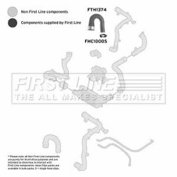 Charge Air Hose FIRST LINE FTH1374 OE Ref 5860818