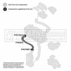 Charge Air Hose FIRST LINE FTH1375 OE Ref 58 60 705