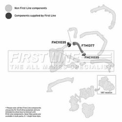 Charge Air Hose FIRST LINE FTH1377 OE Ref 9129165