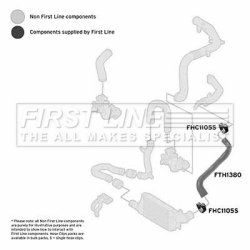Charge Air Hose FIRST LINE FTH1380 OE Ref 9129148