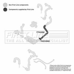 Charge Air Hose FIRST LINE FTH1382 OE Ref 5835847
