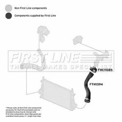 Charge Air Hose FIRST LINE FTH1394 OE Ref 13 02 277