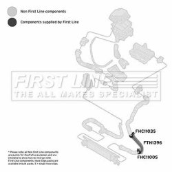 Charge Air Hose FIRST LINE FTH1396 OE Ref 58 60 547