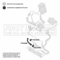 Charge Air Hose FIRST LINE FTH1398 OE Ref 5860549