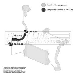 Charge Air Hose FIRST LINE FTH1405 OE Ref 13336431