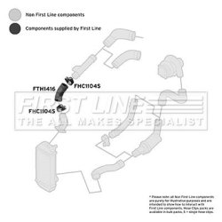 Charge Air Hose FIRST LINE FTH1416 OE Ref 6X0145832E