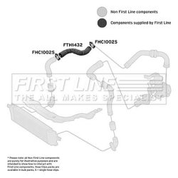 Charge Air Hose FIRST LINE FTH1432 OE Ref 14463-JD51A